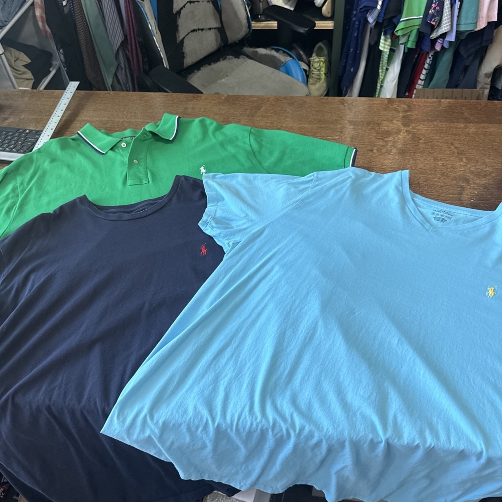Polo Ralph Lauren Men's 3XLT Big & Tall 3 Shirt Bundle